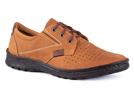 Męskie półbuty rude  -duża stopa  Łukbut 14610-4-W-324