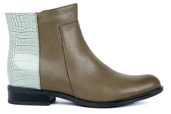 Botki damskie oliwka Łukbut 13270-3-Z-010-138