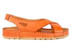 Sandałki na lato pomarańczowe Łukbut 18280-3-L-020 