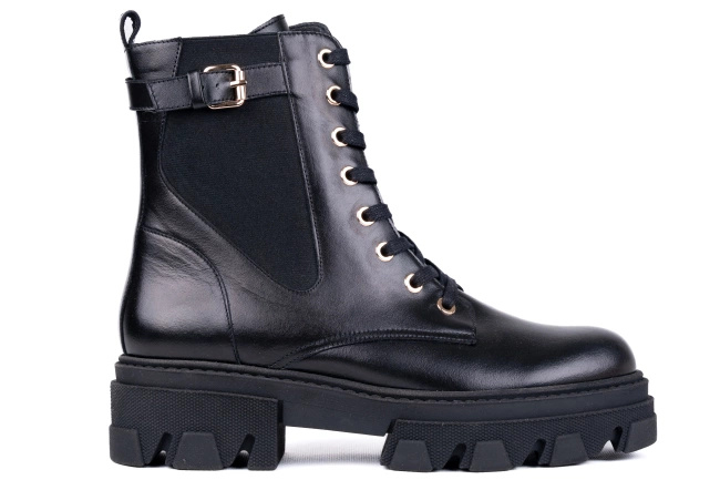 Trapery damskie na traktorowej podeszwie Łukbut 26590-3-Z-001