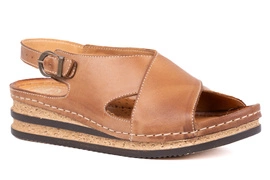 Sandały damskie na koturnie Łukbut 16160-3-L-328