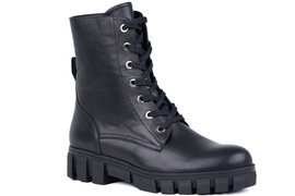 Botki damskie czarne Łukbut  26460-3-Z-001