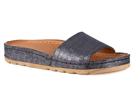 Klapki damskie platynowe Łukbut 15450-3-L-611