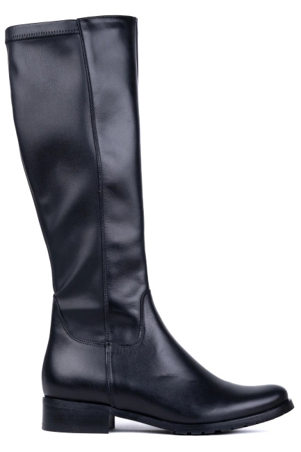 Kozaki damskie skórzane na szerszą łydkę Łukbut 29340-3-Z-001 