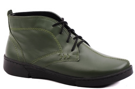 Lekkie trzewiki damskie zielone Łukbut 6940-3-Z-244