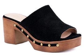 Klapki drewniaki na obcasie Łukbut 24520-3-L-292