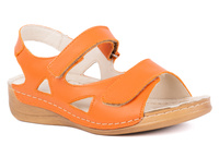 Sandały damskie na szersze stopy komfortowe Łukbut  16420-3-L-016
