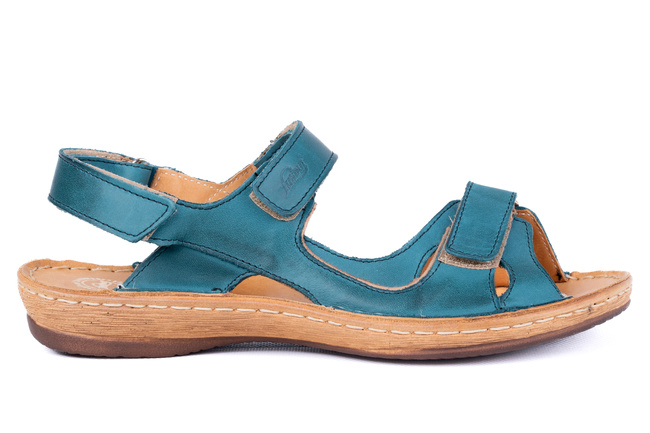 Sportowe sandały damskie  na rzepy  Łukbut 6370-3-L-435 