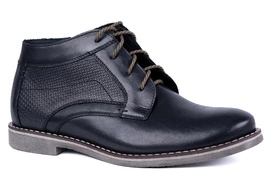 Trzewiki męskie czarne Łukbut 23410-4-Z-001