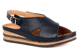 Sandały damskie na koturnie 16160-3-L-100