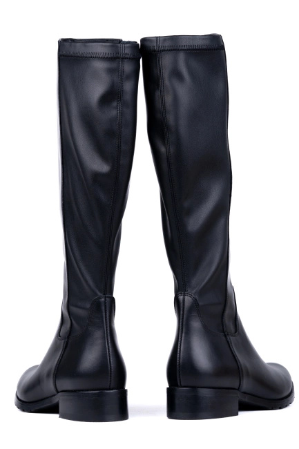 Kozaki damskie skórzane na szerszą łydkę Łukbut 29340-3-Z-001 