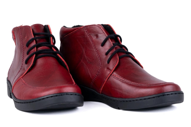 Trzewiki damskie czerwone Łukbut 6750-3-Z-008