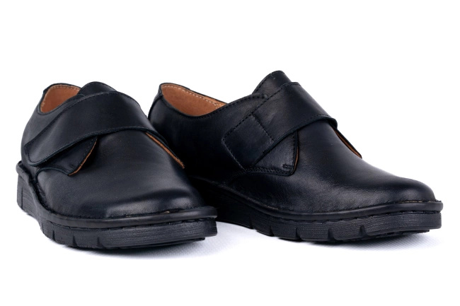 Półbuty damskie komfortowe wiązane , na szersze stopy Łukbut 17940-3-J-100 