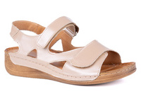 Sandały damskie na szersze stopy komfortowe Łukbut 16420-3-L-635