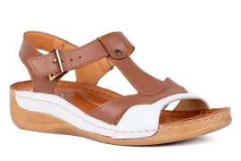 Sandały damskie na szersze stopy komfortowe Łukbut 11010-3-L-285