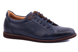 Półbuty komfortowe męskie granatowe Łukbut 21090