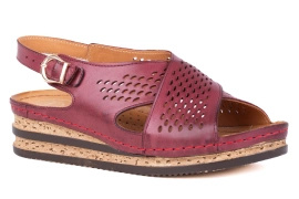 Sandały damskie na koturnie Łukbut 1616P-3-L-209