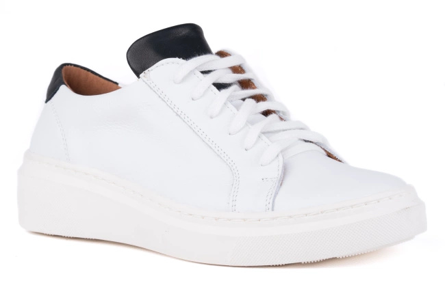 Trampki damskie białe Łukbut 19740-2-J-007