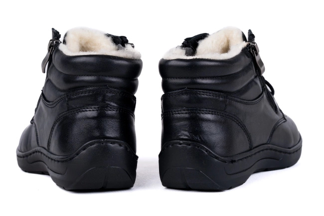 Trzewiki damskie czarne Łukbut 07240-3-Z-100 