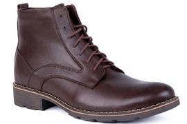 Eleganckie męskie trzewiki brązowe Łukbut 8080-4-Z-019