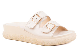 Klapki damskie na grubszej podeszwie Łukbut 24560-3-L-243