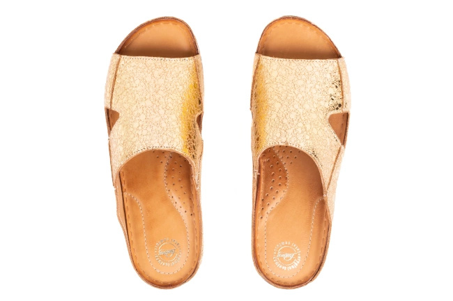 Klapki damskie na koturnach  22670-3-L-700