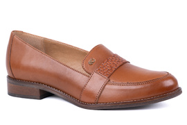 Brązowe mokasyny damskie Łukbut 24670-3-J-060