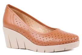 Czółenka damskie na koturnie Łukbut 24280-3-L-040