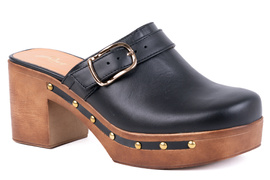 Klapki drewniaki  na obcasie Łukbut 24570-3-L-108