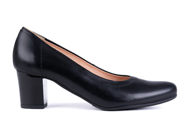 Czarne klasyczne czółenka damskie Łukbut 21370-3-J-001 