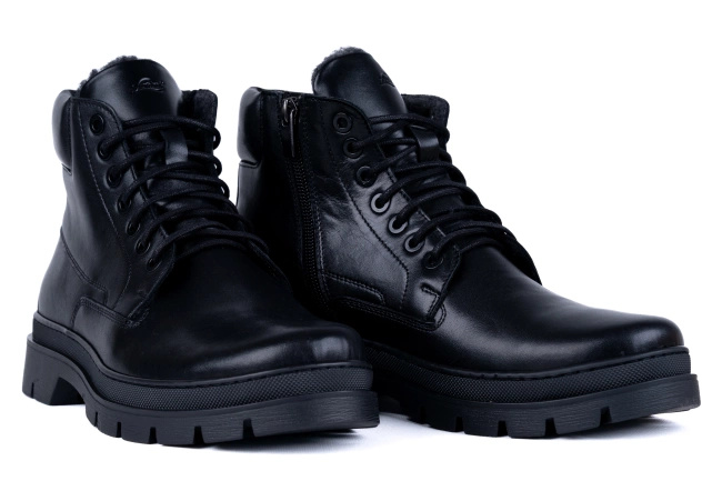 Trzewiki  męskie na zimę, ocieplane  Łukbut 27170-4-Z-001 