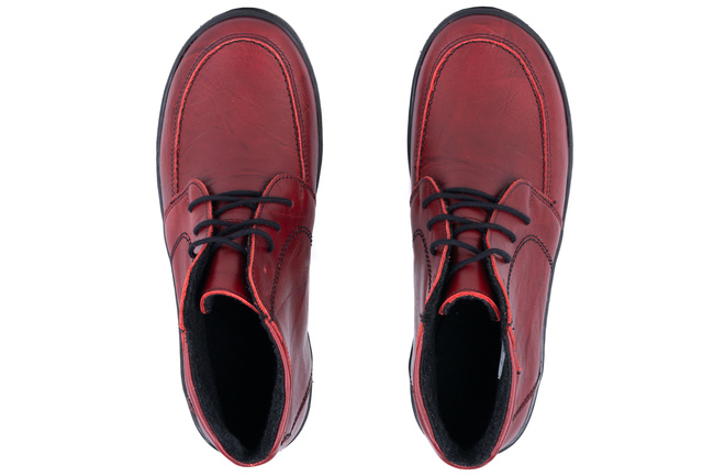 Trzewiki damskie czerwone Łukbut 6750-3-Z-008
