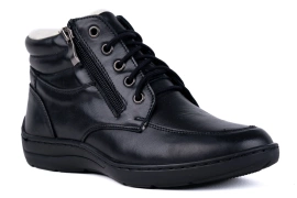 Trzewiki damskie czarne Łukbut 07240-3-Z-100