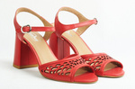 Sandały damskie czerwone Łukbut 3210
