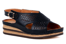 Sandały damskie na koturnie Łukbut 1616P-3-L-100