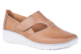 Damskie pólbuty komfortowe na koturnie  Łukbut 18320-3-W-050