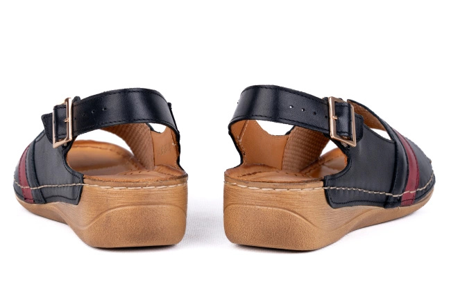 Komfortowe sandały damskie , komfortowe na tęższe stopy Łukbut 11040-3-L-100 