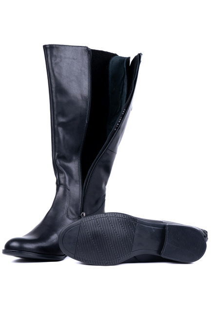  Kozaki damskie na szerokie łydki  Łukbut 07250-3-Z-001 