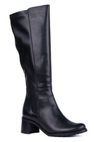 Kozaki damskie skórzane na szerszą łydkę Łukbut 29210-3-Z-001