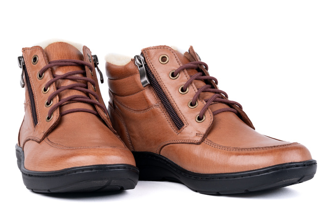 Trzewiki damskie brązowe Łukbut 07240-3-Z-153