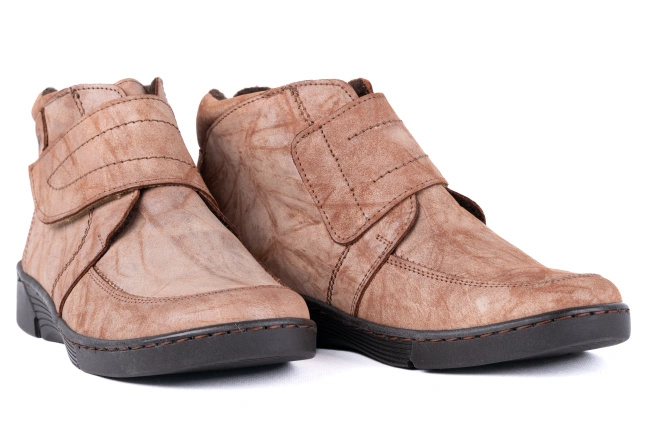 Skórzane trzewiki damskie Łukbut 6760-3-Z-151