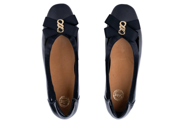 Baleriny damskie z noskiem kwadratowym Łukbut 28640-3-J-601