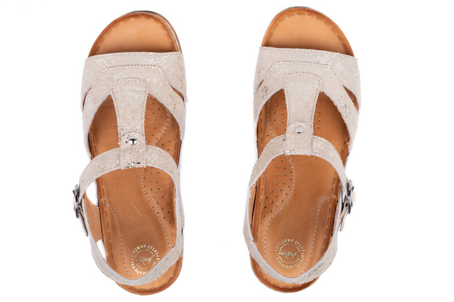 Sandały damskie na szersze stopy komfortowe Łukbut 11010-3-678 