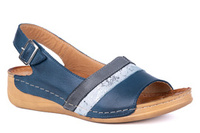 Komfortowe sandały damskie , komfortowe na tęższe stopy Łukbut 11040-3-L-054