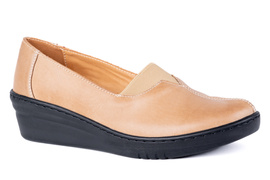 Czółenka na koturnie damskie 12100-3-J-050