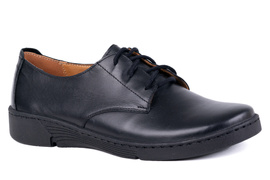 Komfortowe półbuty damskie w kolorze czarnym Łukbut 18140-3-J-001