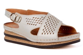 Sandały damskie na koturnie Łukbut 1616P-3-L-052