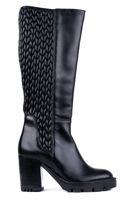 Kozaki damskie skórzane na szerszą łydkę Łukbut 29240-3-Z-001