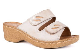 Klapki damskie na platformie ,Polski Producent obuwia Łukbut 14390-3-L-264