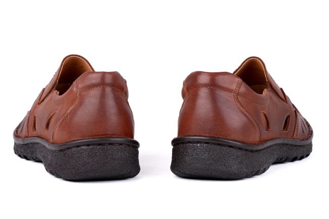 Męskie półbuty w tęgości K na szeroką stopę  , dostępne do rozmiaru 49 Łukbut 14020K-4-W-003  